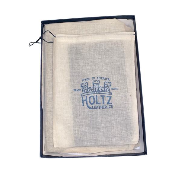 Holtz Leather The Moriah Fine Leather Clutch With Optional Insert Black - Picture 9 of 11